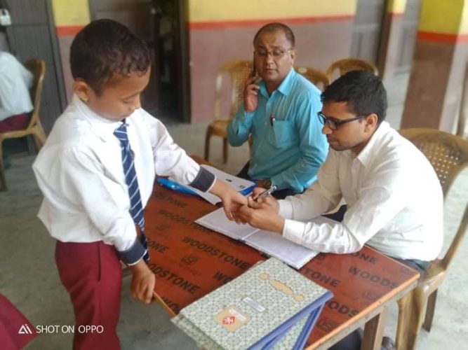 लुम्बिनी आवासीय मा बि मा विद्यार्थीका बिचमा  स्थानीय तहको झल्को दिने निर्वाचन