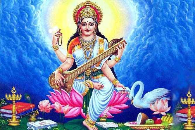 आज वसन्त पञ्चमी ,विद्याकि देवि सरस्वतीको पुजा गरि मनाइदै