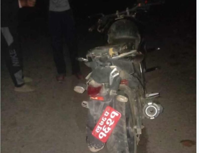 नवलपुरमा मोटरसाइकल दुर्घटनामा एक जनाको मृत्यु