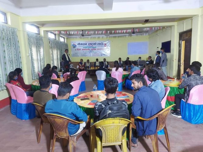 प्राथमिक उपचार सम्बन्धित ३ दिने तालिम परासीमा सुरु