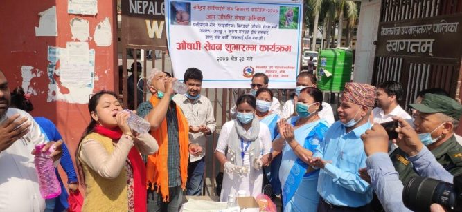 हात्तिपाइले रोग विरुद्धको औषधी सेवन अभियान सुरु