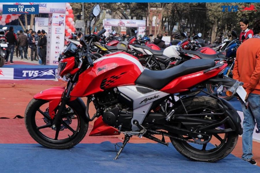 ४० लाखभन्दा धेरै बिके टिभिएस अपाचे