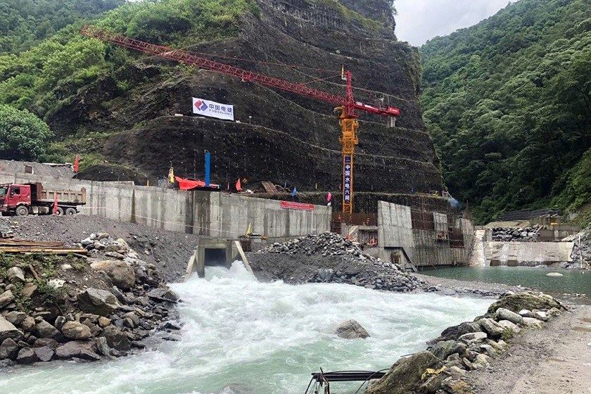 मेलम्ची खानेपानी आयाेजनाको ‘हेडबक्स’ निर्माण तीव्र