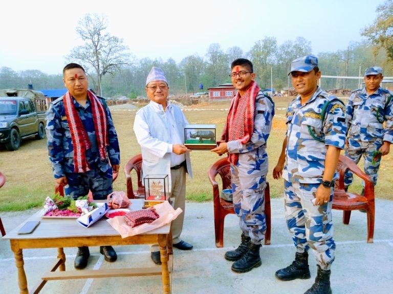 नगरप्रमुख राना द्वारा स्वागत तथा बिदाई