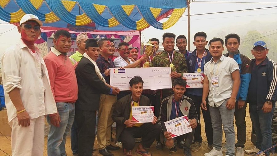 आयोजक कै पोल्टामा दोस्रो वडाध्यक्ष भलिबलको उपाधी